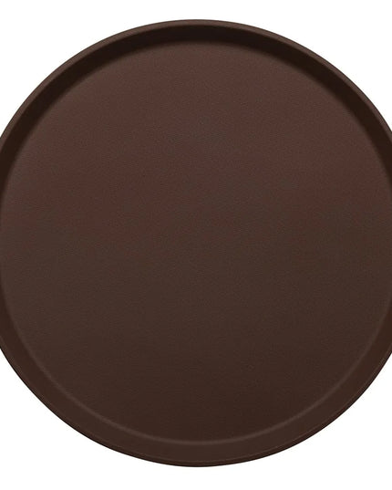 Khay Tròn Treadlite Chống Trơn Cambro 1600TL138 40 cm - Fiberglass, Màu Tavern Tan