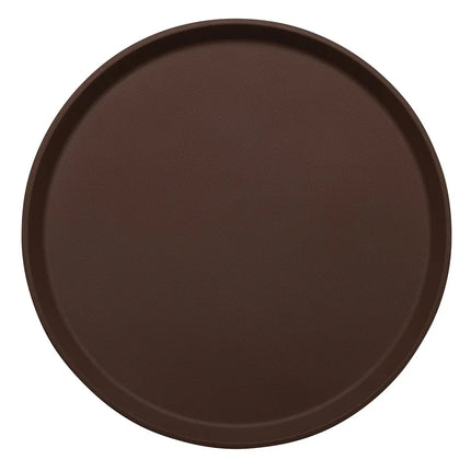 Khay Tròn Treadlite Chống Trơn Cambro 1600TL138 40 cm - Fiberglass, Màu Tavern Tan