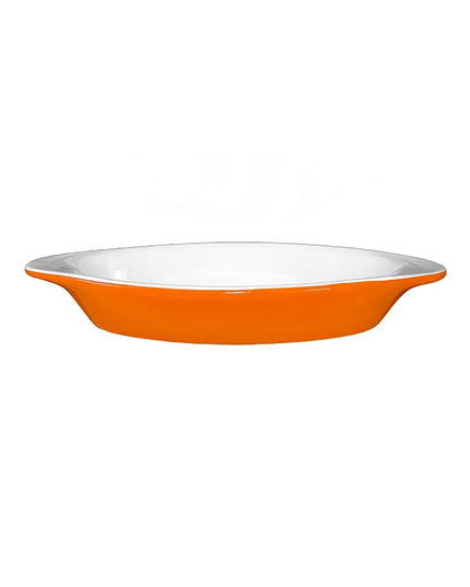 Khay Welsh Rarebit Oval ITI WRO-8-EW-O 237 ml Gốm Stoneware Cam/Trắng European White