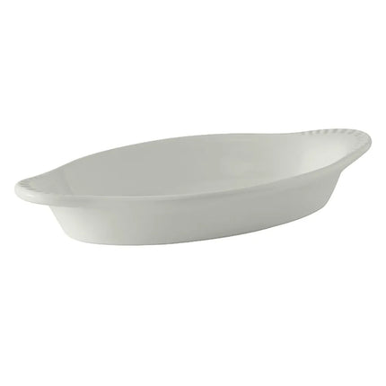 Khay Welsh Rarebit Oval Tuxton BWN-080 Gốm Trắng 240 ml