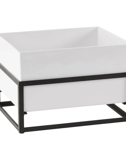 Khung Đá Cal-Mil 22020-10-13 Kèm Khay Melamine Trắng 31.1 x 24.1 x 21.6 cm, Khung Sắt