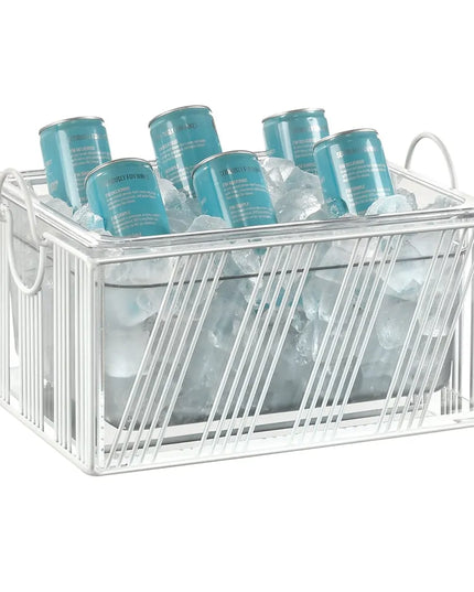 Khung Đá Cal-Mil 41115-10-15 Kèm Khay Melamine Trắng 32.7 x 33.7 x 20.6 cm, Khung Lưới, Trắng