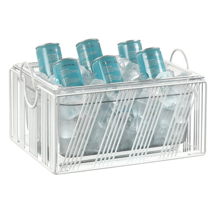 Khung Đá Cal-Mil 41115-10-15 Kèm Khay Melamine Trắng 32.7 x 33.7 x 20.6 cm, Khung Lưới, Trắng
