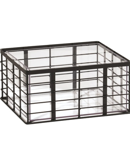 Khung Đá Chữ Nhật Cal-Mil 22607-10-13 30.5 x 25.4 x 16.5 cm, Khung Lưới, Đen