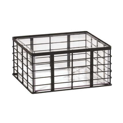 Khung Đá Chữ Nhật Cal-Mil 22607-10-13 30.5 x 25.4 x 16.5 cm, Khung Lưới, Đen