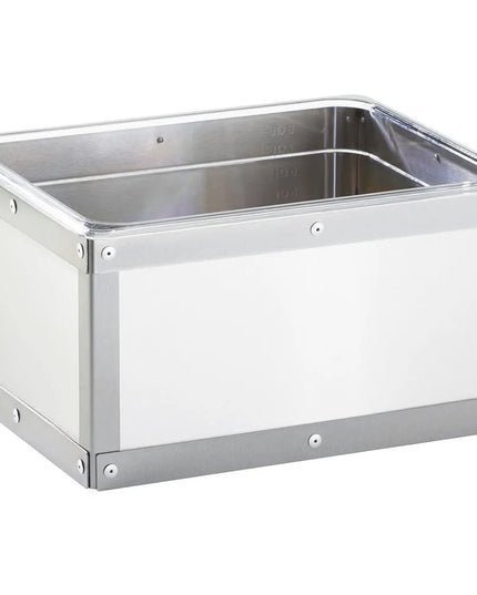 Khung Đá Chữ Nhật Cal-Mil 3395-10-55 32.4 cm Dài x 27.3 cm Rộng x 17.1 cm Cao, Inox