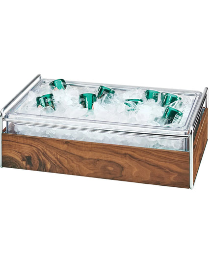 Khung Đá Chữ Nhật Cal-Mil 3702-12-49 55.2 cm Dài x 34.3 cm Rộng x 18.4 cm Cao, Gỗ/Khung Chrome
