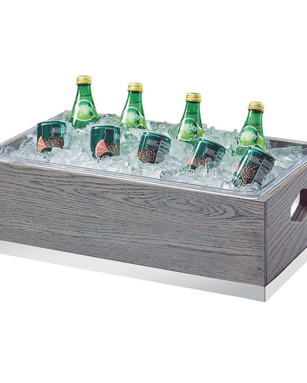 Khung Đá Chữ Nhật Cal-Mil 3800-12-83 54 cm Dài x 33.7 cm Rộng x 17.8 cm Cao, Gỗ Sồi, Xám