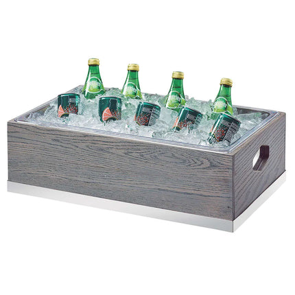 Khung Đá Chữ Nhật Cal-Mil 3800-12-83 54 cm Dài x 33.7 cm Rộng x 17.8 cm Cao, Gỗ Sồi, Xám