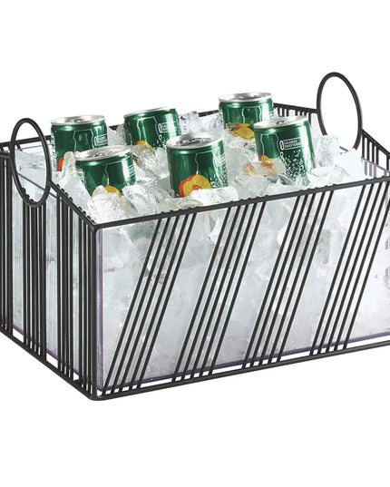 Khung Đá Chữ Nhật Cal-Mil 41115-10-13 33.7 x 32.7 x 20.6 cm, Khung Lưới, Đen