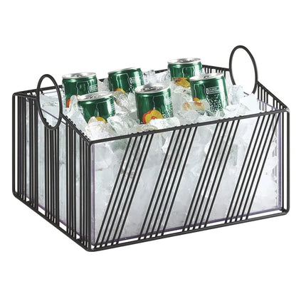 Khung Đá Chữ Nhật Cal-Mil 41115-10-13 33.7 x 32.7 x 20.6 cm, Khung Lưới, Đen