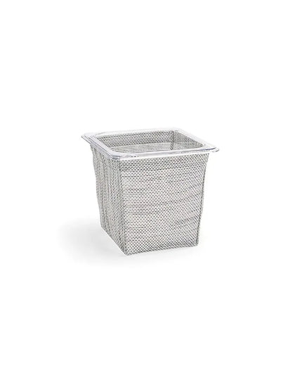 Khung Đá Chữ Nhật Front of the House BHO133GYV21 Kèm Khay 17.8 x 16.5 x 14.6 cm, Vinyl Dệt, Xám Mesh