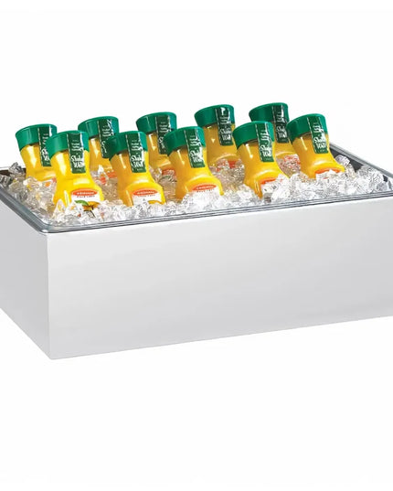 Khung Đựng Đá Chữ Nhật Cal-Mil 475-10-15 30.5 cm x 25.4 cm x 17.8 cm, Melamine, Trắng