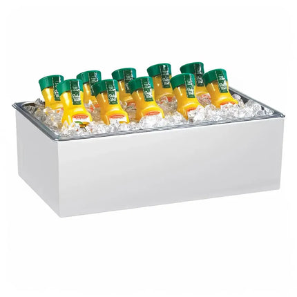 Khung Đựng Đá Chữ Nhật Cal-Mil 475-10-15 30.5 cm x 25.4 cm x 17.8 cm, Melamine, Trắng