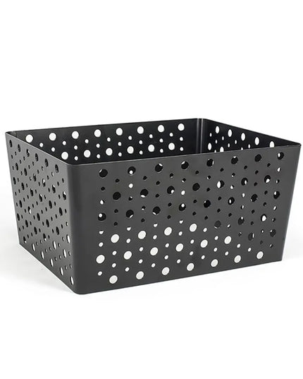 Khung Đựng Đá Chữ Nhật Front of the House BHO114BKI20 31.1 cm x 24.1 cm x 15.2 cm, Sắt, Bề Mặt Nhám Đen