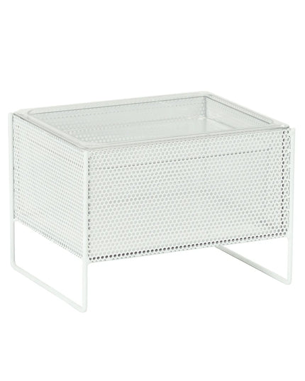 Khung Đựng Đá Hình Chữ Nhật Cal-Mil 22907-10-15 - 33 cm x 25.4 cm x 24.1 cm, Kim Loại, Trắng