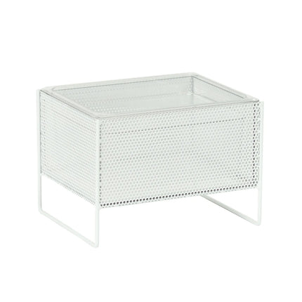 Khung Đựng Đá Hình Chữ Nhật Cal-Mil 22907-10-15 - 33 cm x 25.4 cm x 24.1 cm, Kim Loại, Trắng