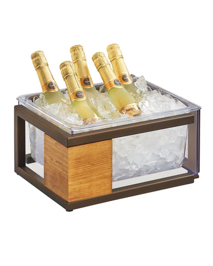 Khung Đựng Đá Hình Chữ Nhật Cal-Mil 3905-10-84 - 33.7 cm x 28.6 cm x 15.2 cm, Khung Gỗ/Đồng