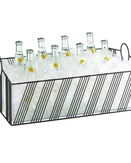 Khung Đựng Đá Hình Chữ Nhật Cal-Mil 41115-12-13 - 53.3 cm x 33.7 cm x 20.6 cm, Khung Lưới Thép, Đen