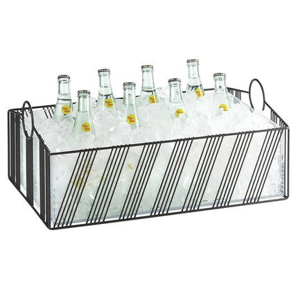 Khung Đựng Đá Hình Chữ Nhật Cal-Mil 41115-12-13 - 53.3 cm x 33.7 cm x 20.6 cm, Khung Lưới Thép, Đen