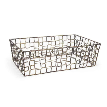 Khung Đựng Đá Hình Chữ Nhật Front of the House BHO049GOI20 - 50.8 cm x 30.5 cm x 15.2 cm, Gang, Đồng