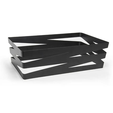 Khung Đựng Đá Hình Chữ Nhật Front of the House BHO087BKI20 - 50.8 cm x 30.5 cm x 15.2 cm, Inox, Bề Mặt Nhám Đen