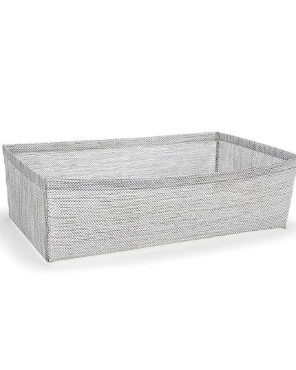 Khung Đựng Đá Hình Chữ Nhật Front of the House BHO126GYV21 - 50.8 cm x 30.5 cm x 14.6 cm, Nhựa Dệt, Xám Lưới