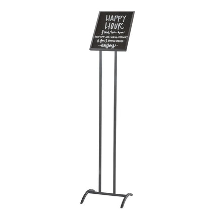 Khung Giá Đỡ Biển Hiệu Cal-Mil 4091-811-13 - 25.4 cm x 27.9 cm x 110.5 cm, Kim Loại, Màu Đen