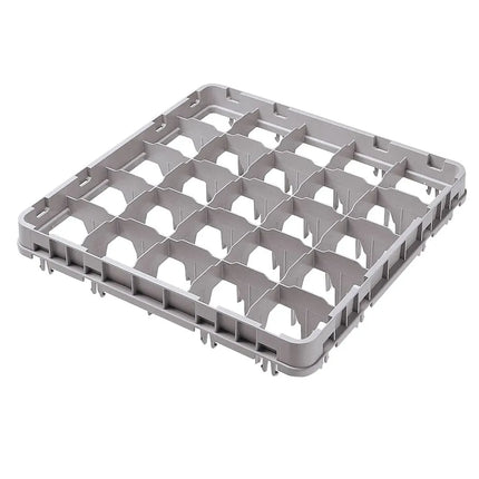 Khung Mở Rộng Giá Rửa Ly Chân Dài Cỡ Đầy Đủ Cambro 16E4151 16 Ngăn - Thả Toàn Phần, Xám Nhạt