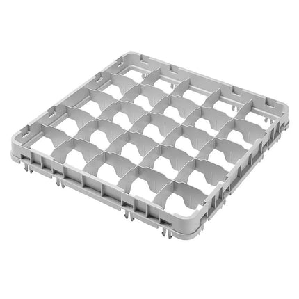 Khung Mở Rộng Giá Rửa Ly Chân Dài Cỡ Đầy Đủ Cambro 16E5151 16 Ngăn - Thả Nửa, Xám Nhạt