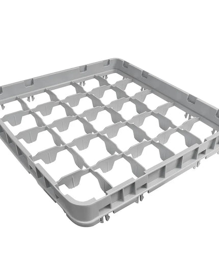 Khung Mở Rộng Giá Rửa Ly Cỡ Đầy Đủ Cambro 25E2151 25 Ngăn - Thả Nửa, Xám Nhạt