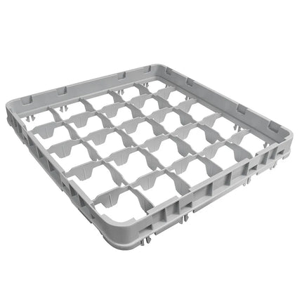 Khung Mở Rộng Giá Rửa Ly Cỡ Đầy Đủ Cambro 25E2151 25 Ngăn - Thả Nửa, Xám Nhạt