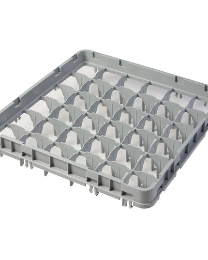 Khung Mở Rộng Giá Rửa Ly Cỡ Đầy Đủ Cambro 36E1151 36 Ngăn - Thả Toàn Phần, Xám Nhạt