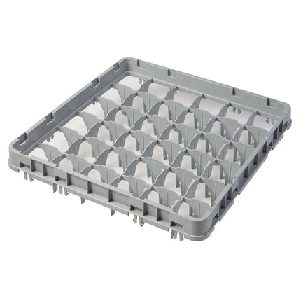 Khung Mở Rộng Giá Rửa Ly Cỡ Đầy Đủ Cambro 36E1151 36 Ngăn - Thả Toàn Phần, Xám Nhạt
