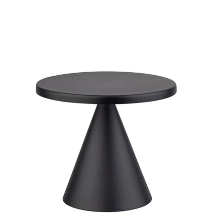 LED Table Lamp - GGM Gastro CONE MINI - Rechargeable - Cordless - 3-step dimmable - Ø130mm - Black - with Charging Dock