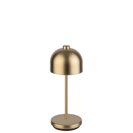 LED Table Lamp - GGM Gastro JOSEF MINI - Rechargeable - Cordless - 3-step dimmable - Ø80mm - Champagne - with Charging Dock
