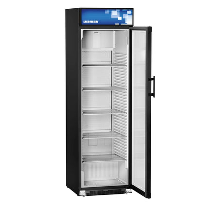 LIEBHERR | Commercial Beverage Display Fridge - 403 L – 1 Glass Door – Black