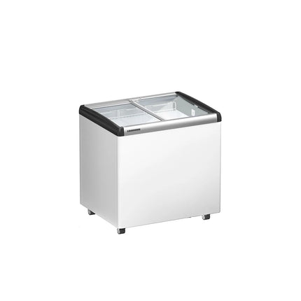 LIEBHERR commercial chest freezer - 163 litres - with sliding glass lid - white