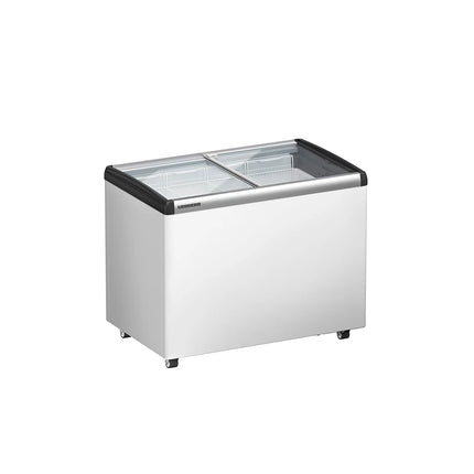 LIEBHERR commercial chest freezer - 222 litres - with sliding glass lid - white