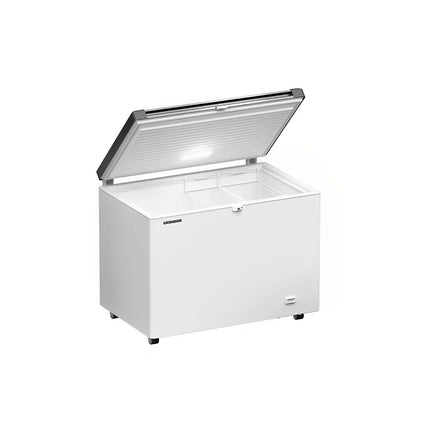 LIEBHERR commercial chest freezer - 266 litres - stainless steel lid