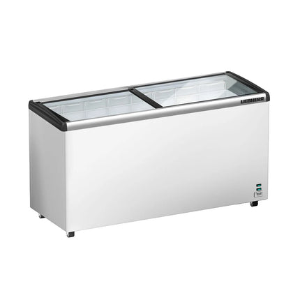 LIEBHERR commercial chest freezer - 355 litres - with sliding glass lid - white