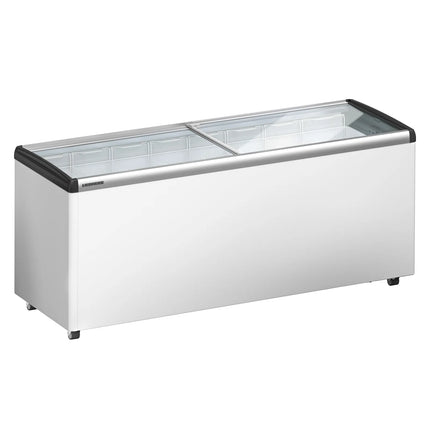 LIEBHERR commercial chest freezer - 457 litres - with sliding glass lid - white