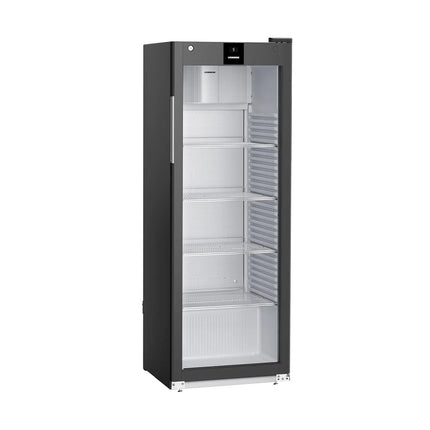 LIEBHERR | Commercial Refrigerator – 347 L - 1 Glass Door - Black - 1–15 °C