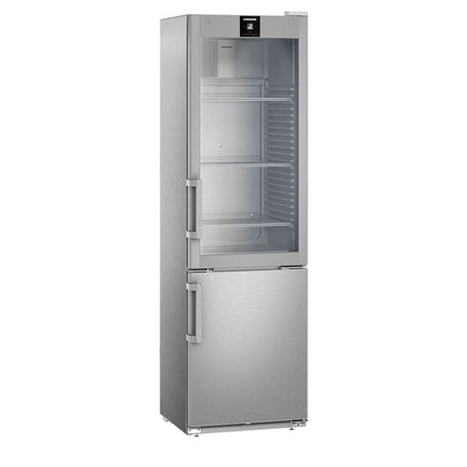 LIEBHERR | Commercial Refrigerator Freezer Stainless steel - 1 glass + 1 solid door - −26-+15 °C