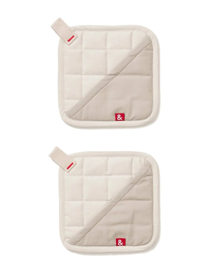 Lót Nồi Poly-Cotton Trắng Oat Hedley & Bennett HB001696 Có Vòng Móc 20.3 x 20.3 cm