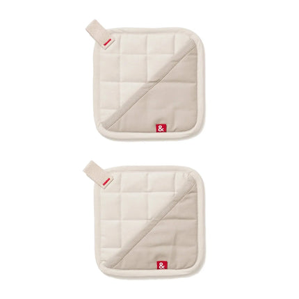 Lót Nồi Poly-Cotton Trắng Oat Hedley & Bennett HB001696 Có Vòng Móc 20.3 x 20.3 cm