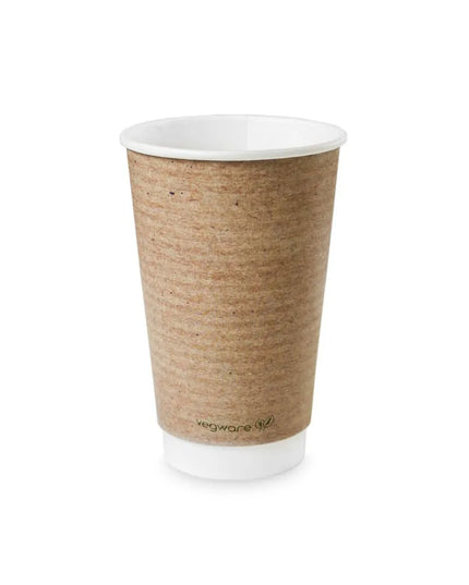 Ly Giấy Dùng Một Lần Cách Nhiệt 473 ml PLA In Hình Vegware VDW-K16