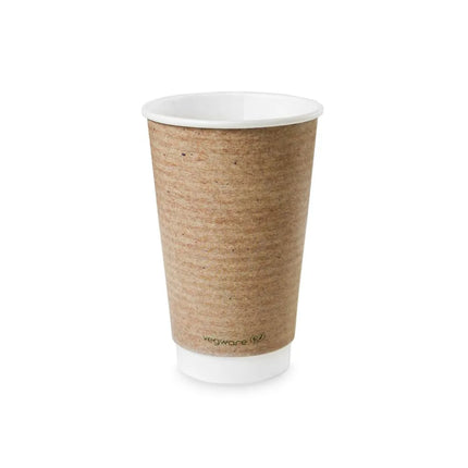 Ly Giấy Dùng Một Lần Cách Nhiệt 473 ml PLA In Hình Vegware VDW-K16