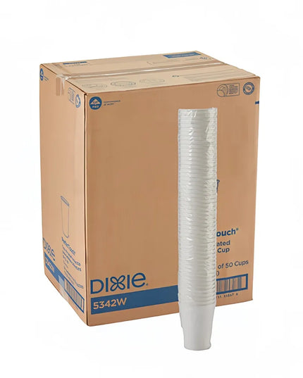 Ly Giấy Nóng Dùng Một Lần Dixie 5342W PerfecTouch® 355 ml - Giấy, Màu Trắng