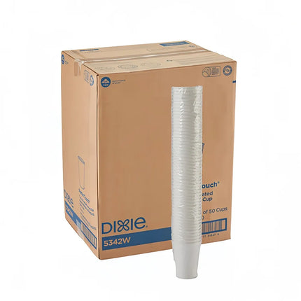 Ly Giấy Nóng Dùng Một Lần Dixie 5342W PerfecTouch® 355 ml - Giấy, Màu Trắng